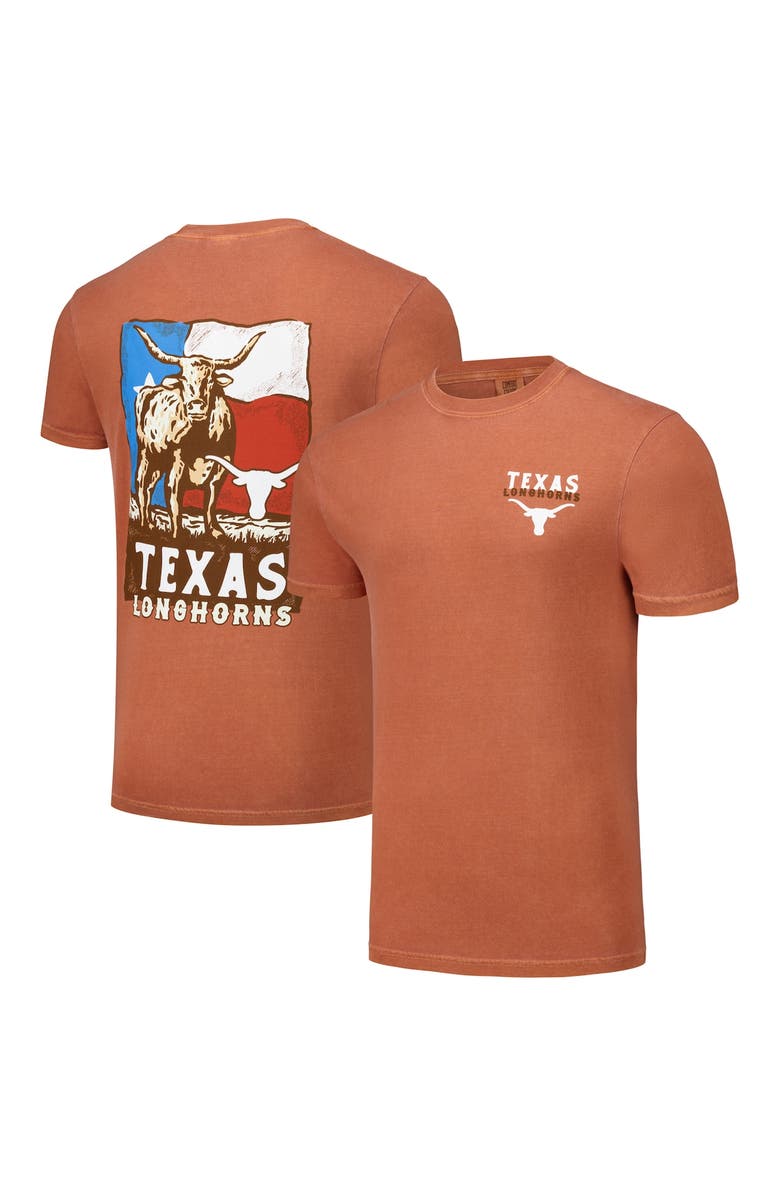 IMAGE ONE Unisex Texas Orange Texas Longhorns Hyper Local Longhorn Flag T-Shirt, Alternate, color, Orange