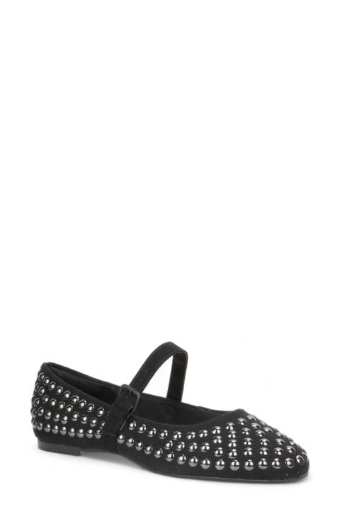 Misty Studded Mary Jane Ballet Flat (Women)