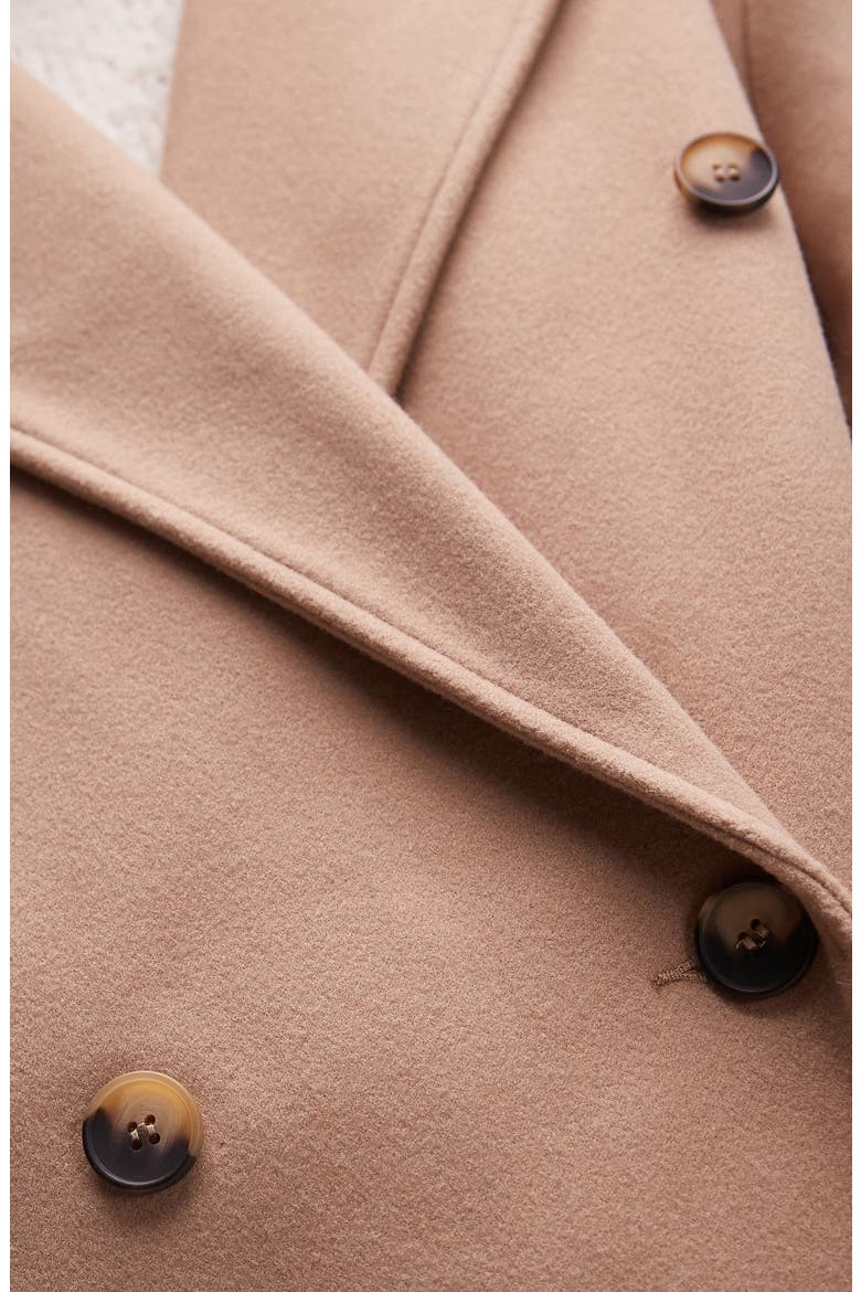 Oversize Double Breasted Coat, Alternate, color, CAMEL