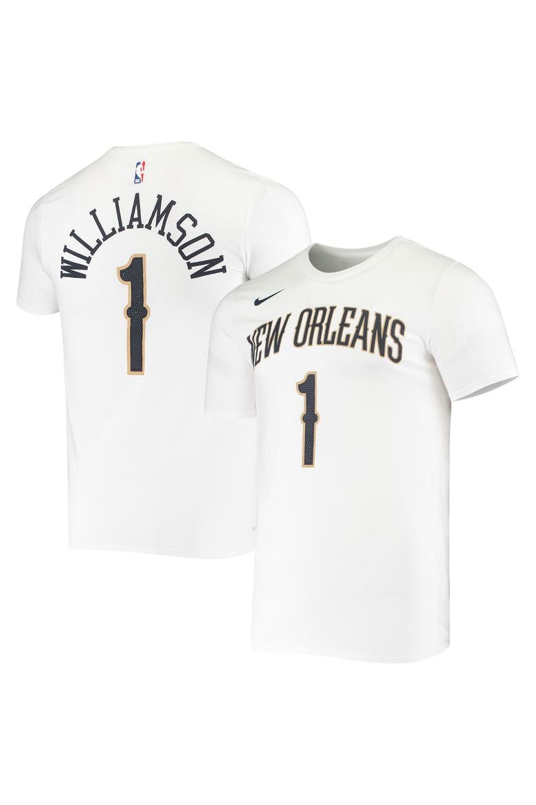 Men's Nike Zion Williamson White New Orleans Pelicans Name & Number Performance T-Shirt, Main, color, White