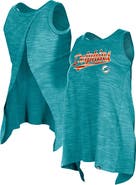 New Era Women's New Era  Aqua Miami Dolphins  Space Dye Active Tank Top