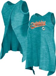 New Era Women's New Era  Aqua Miami Dolphins  Space Dye Active Tank Top