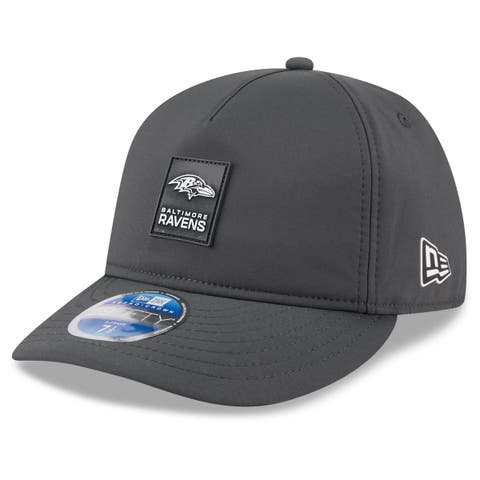 Men's New Era Charcoal Baltimore Ravens 2025 Sideline Cold Weather Retro Crown 59FIFTY Fitted Hat