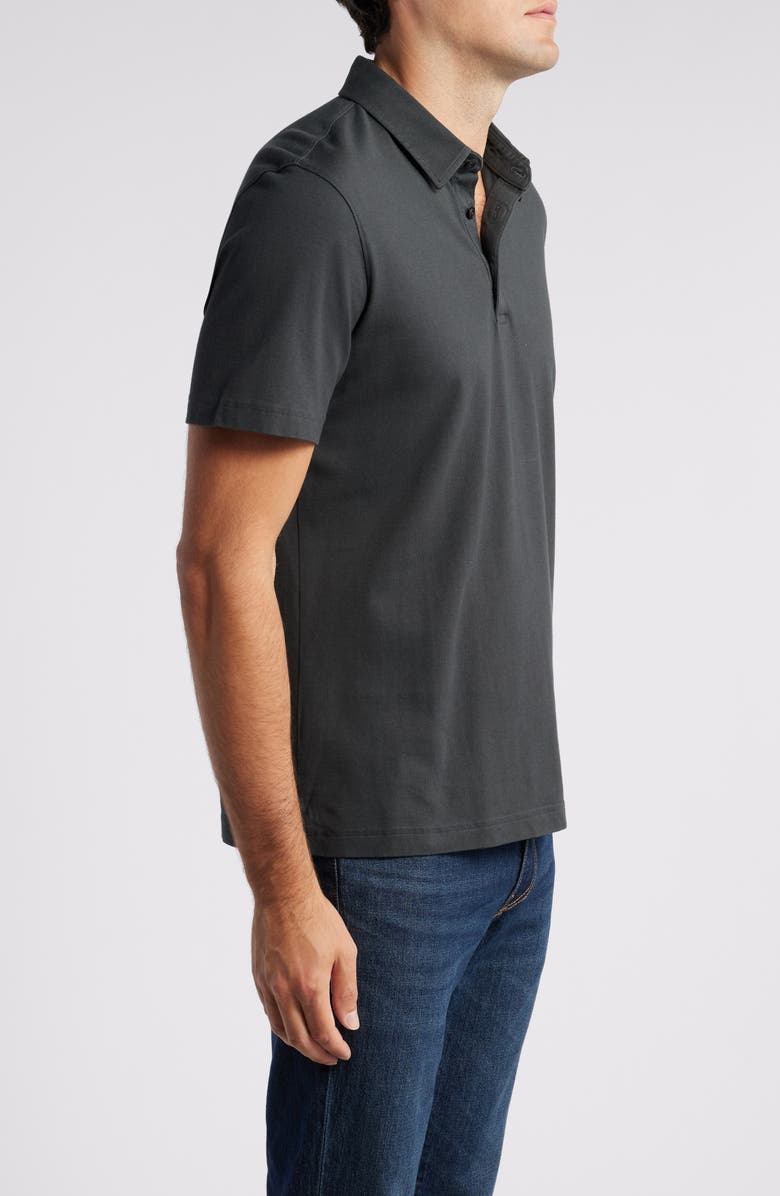 AG Bryce Short Sleeve Polo, Alternate, color, Charcoal Black