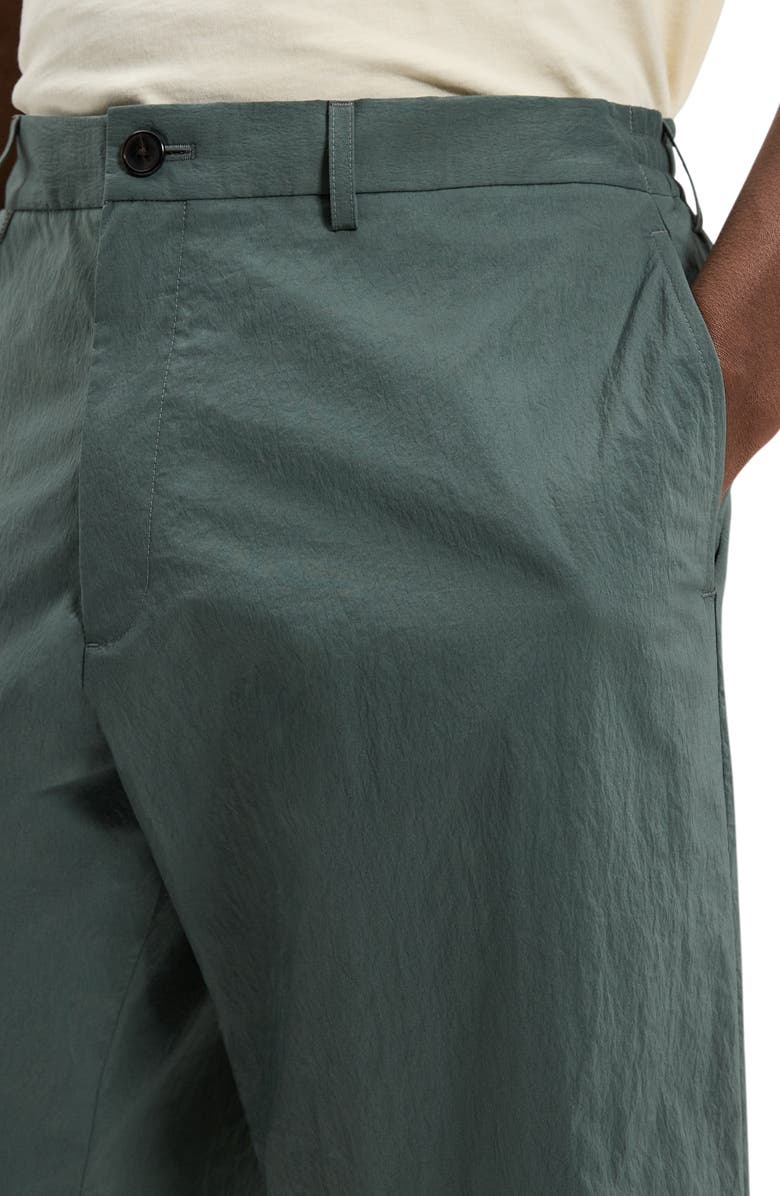 Theory Flat Front Nylon Bermuda Shorts, Alternate, color, Pine Grove