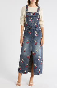 Driftwood Sarah Denim Overalls Dress