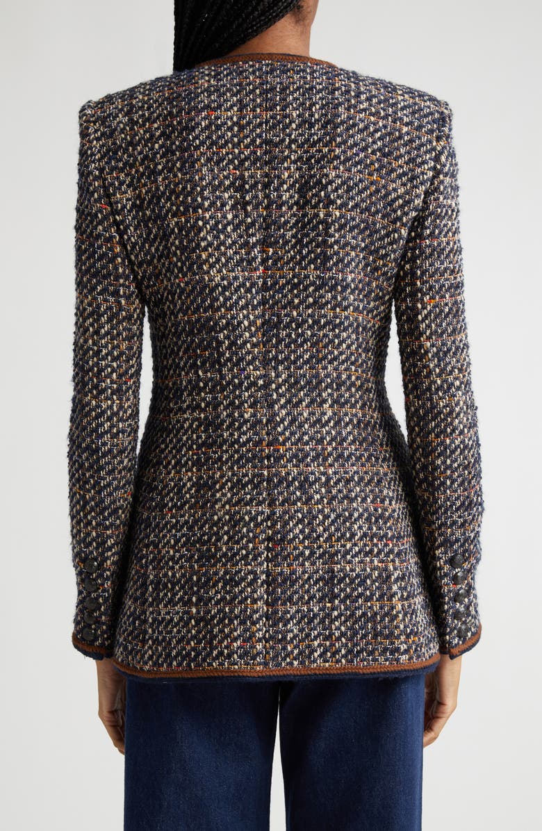 Veronica Beard Alessia Tweed Cutaway Jacket, Alternate, color,