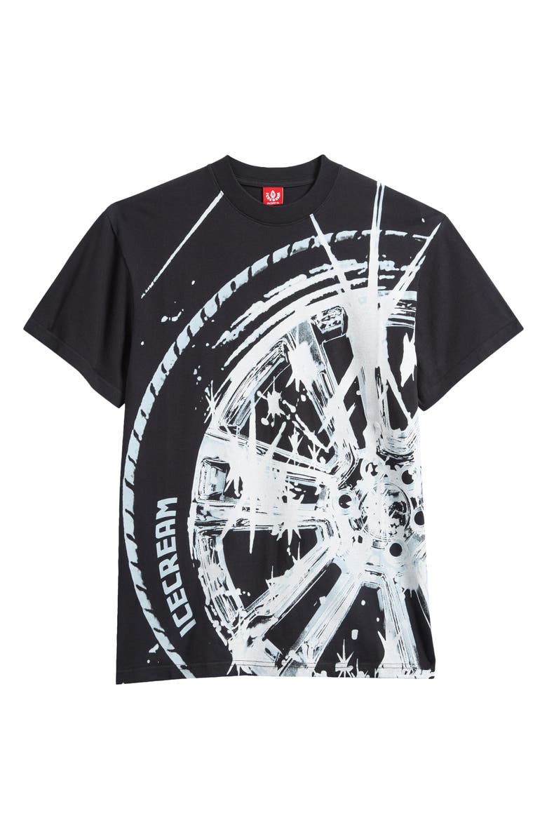 ICECREAM Oversize Chrome Graphic T-Shirt, Alternate, color, 