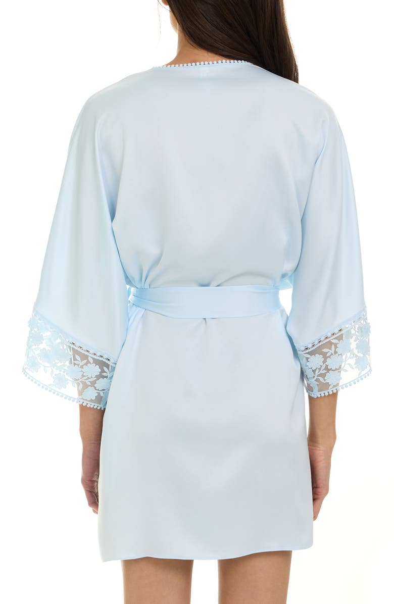 Flora Nikrooz Kylie Charm Satin Wrap, Alternate, color, Ice Blue