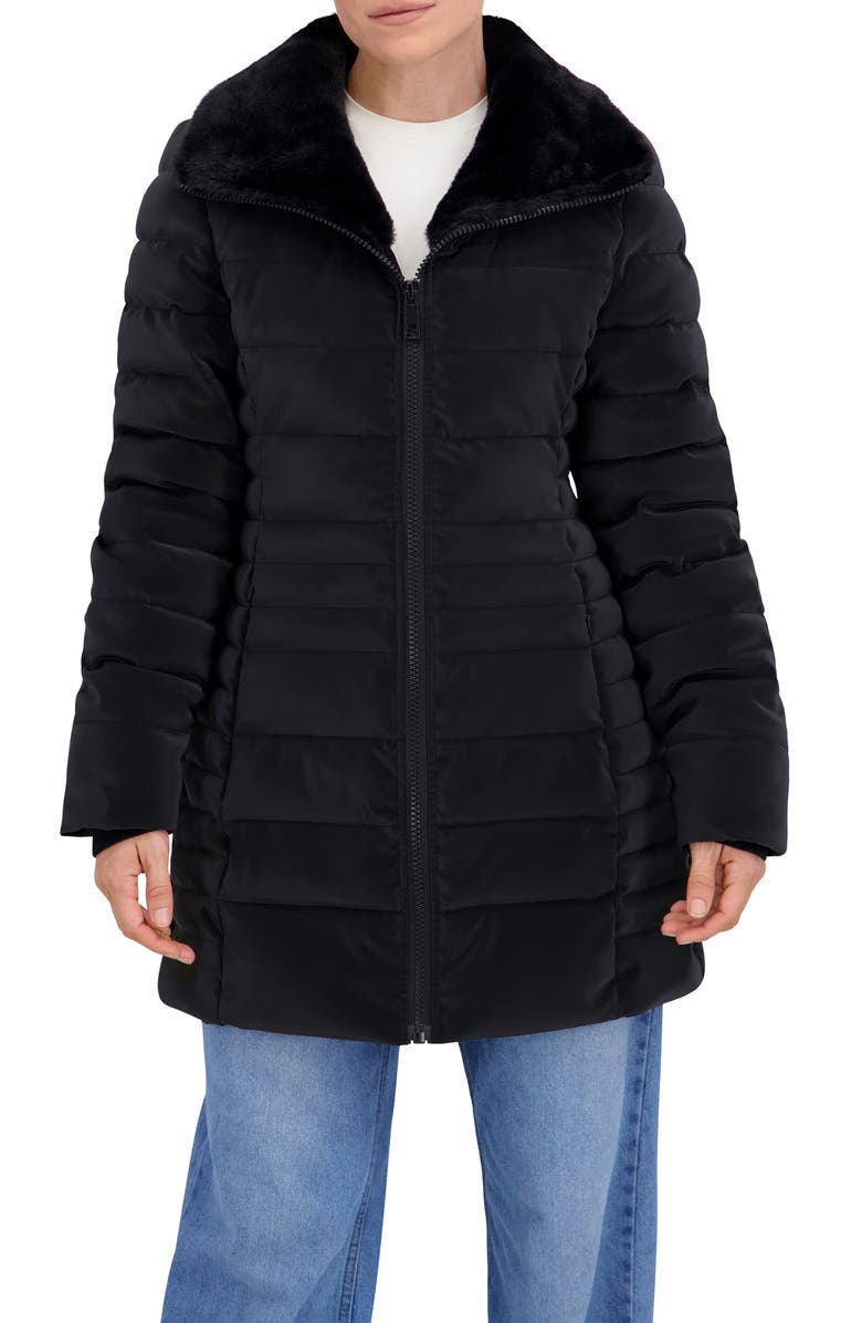 Ookie & Lala Carbon Stadium Puffer Jacket, Alternate, color, Black