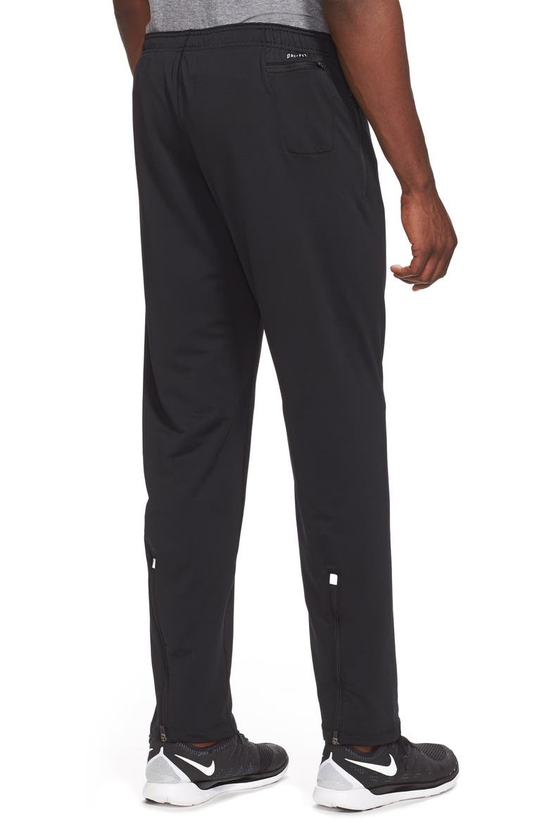 'Y20' Tapered Fit Dri-FIT Running Stretch Pants, Alternate, color, BLACK/ REFLECTIVE SILVER