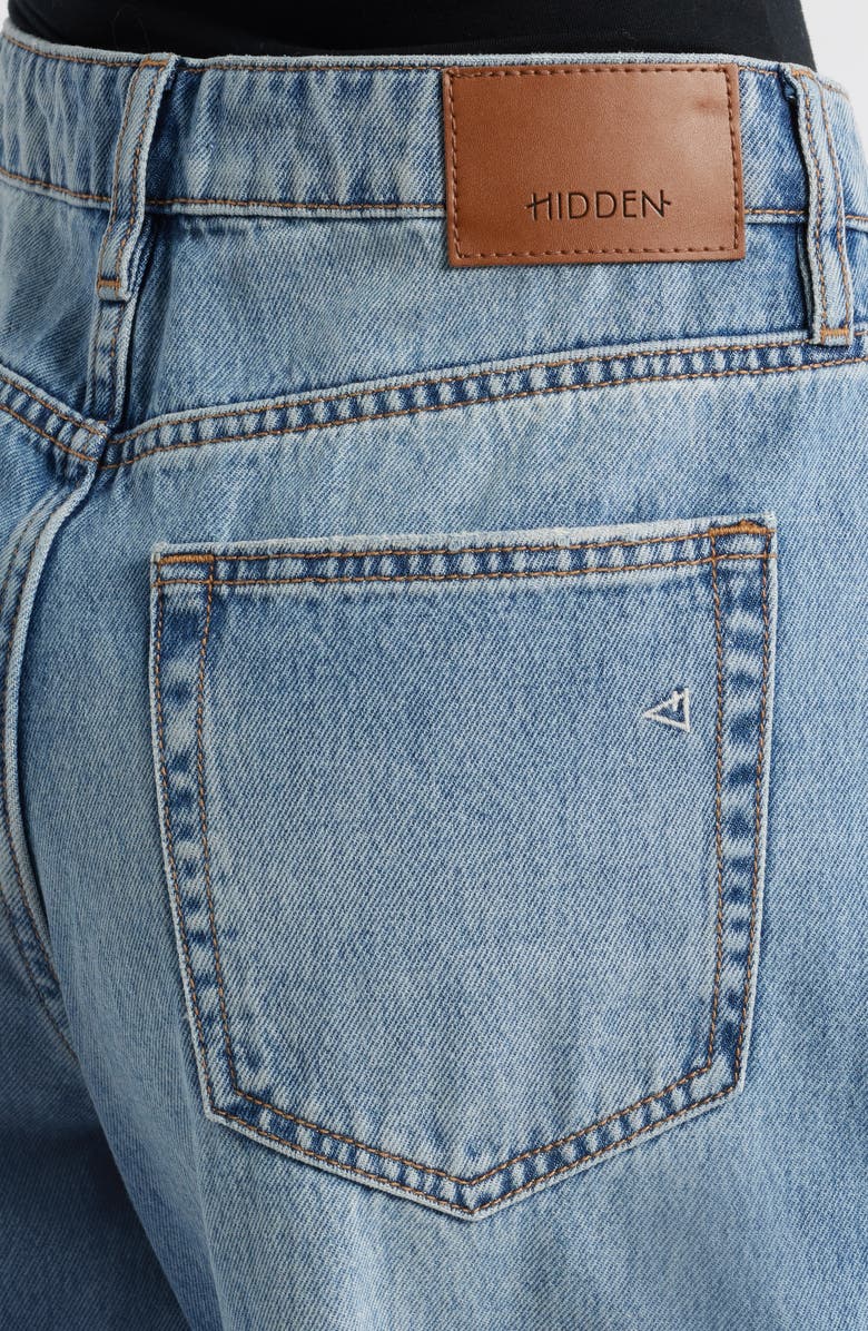 HIDDEN JEANS Classic Barrel Leg Jeans, Alternate, color, Med Wash