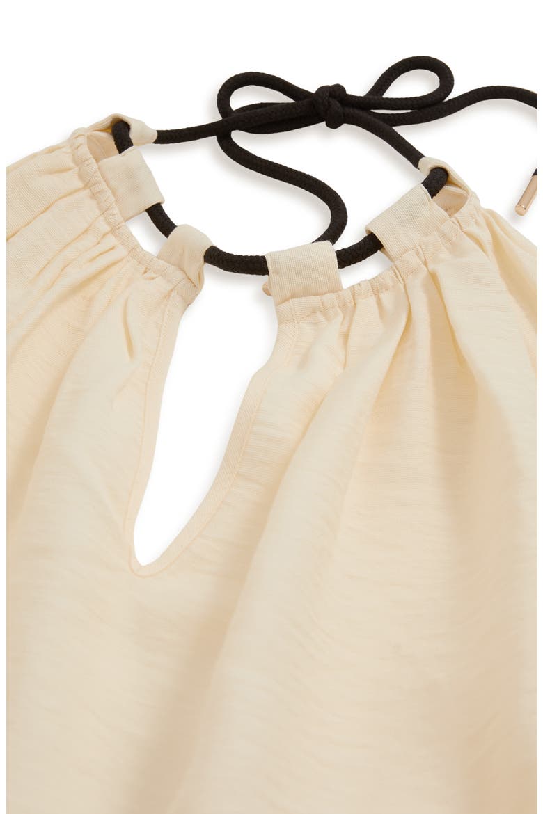 Nina Cutout Halter Cover-Up Dress, Alternate, color, CREAM