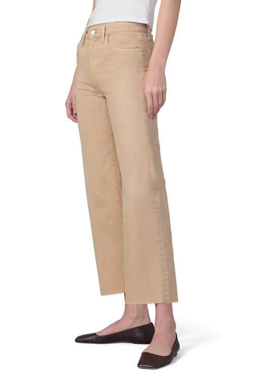 Shop Joe's The Blake Raw Hem High Waist Ankle Wide Leg Jeans In Ginger Root