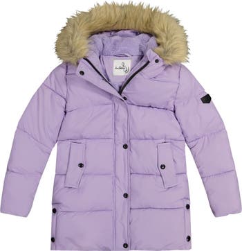 Sam Edelman Kids' Expedition Faux Fur Trim Hooded Parka