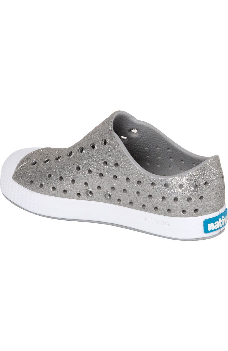 Native Shoes Kids
Jefferson Bling Slip-On Sneaker, Alternate, color, Platinum Bling/ Shell White
