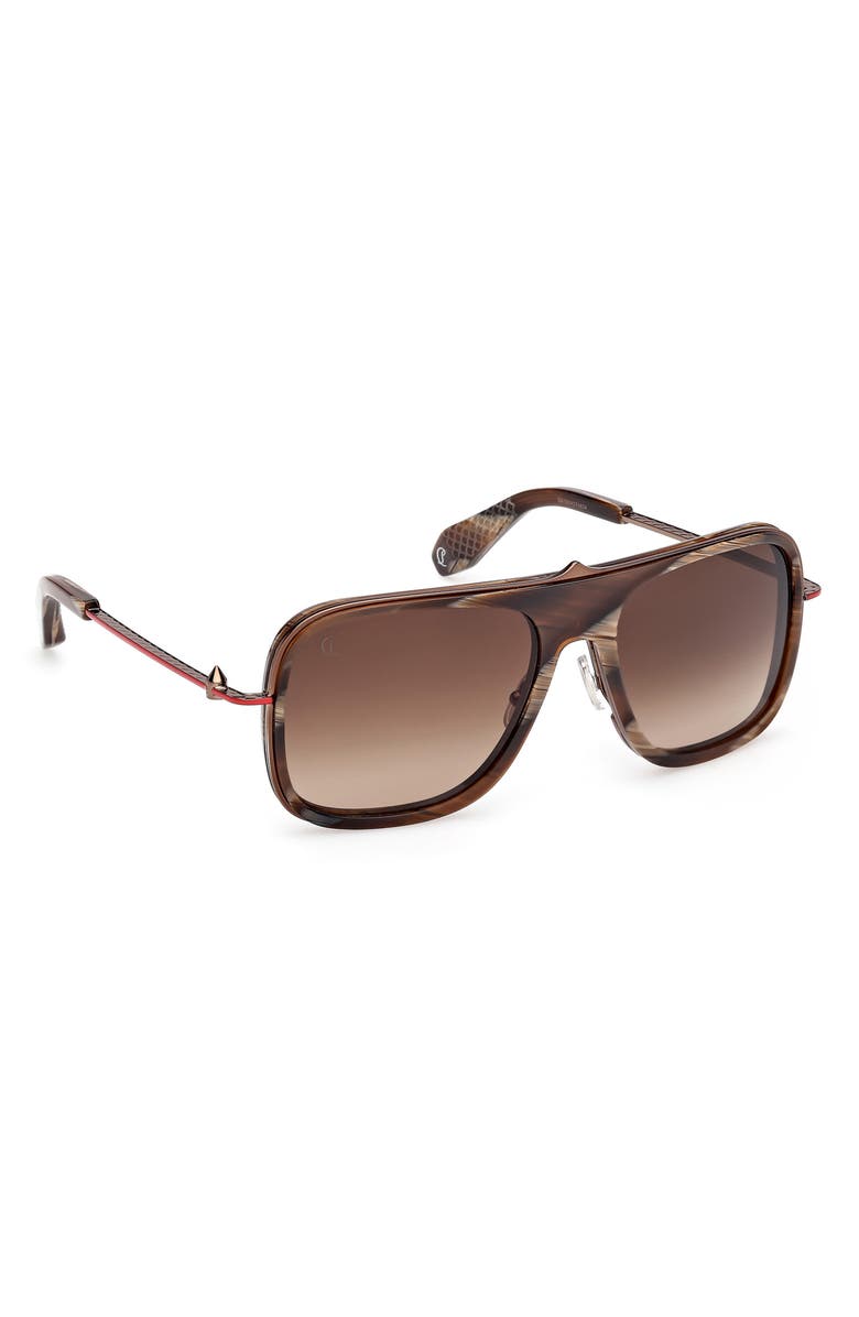 Christian Louboutin 58mm Navigator Sunglasses, Alternate, color,