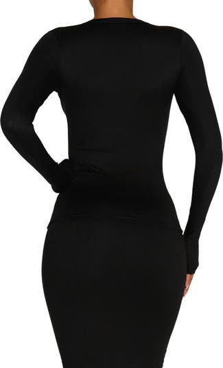 Bare Crewneck Long Sleeve Top