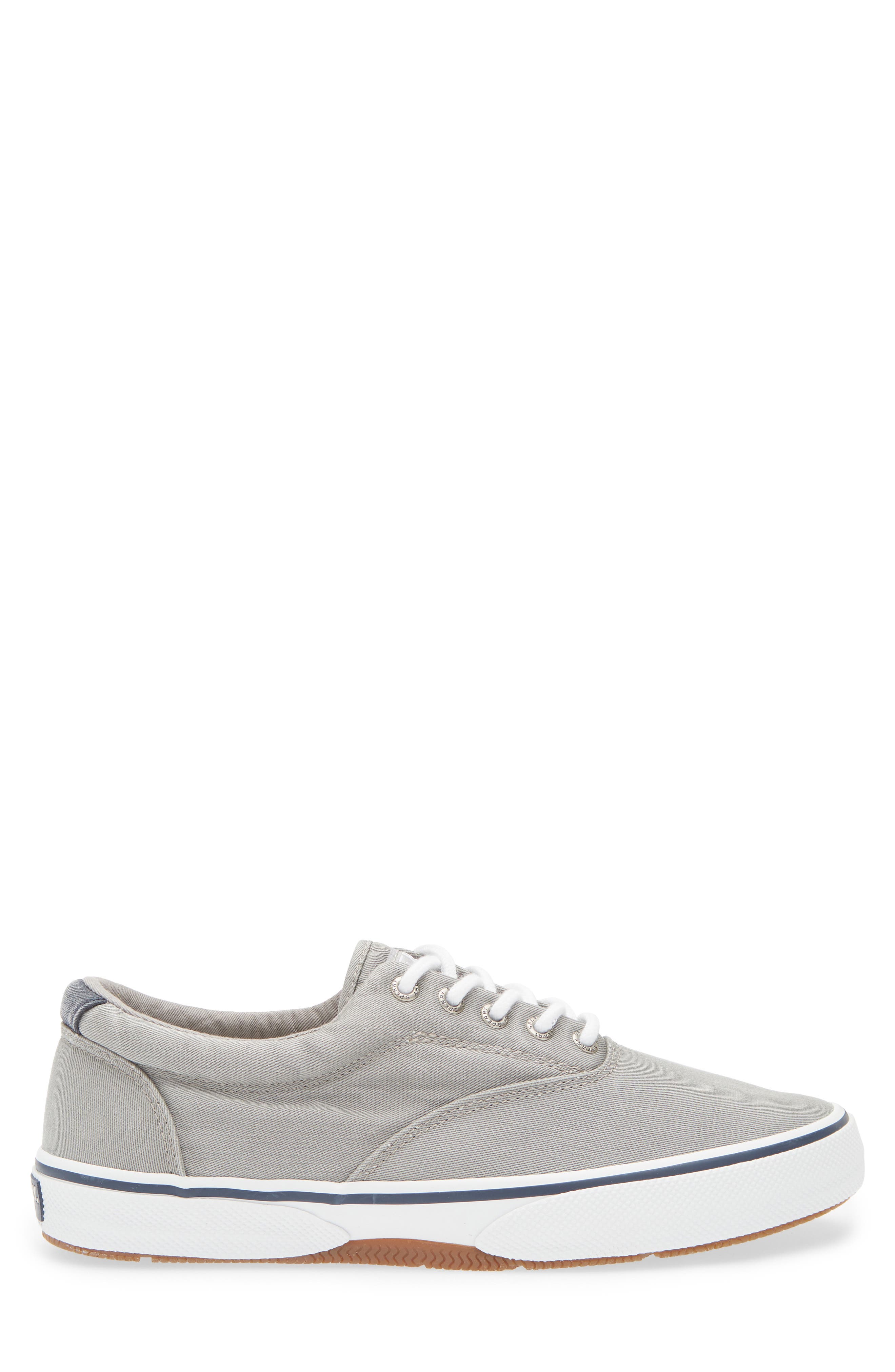 Sperry Halyard Saltwashed Low Top Sneaker - Wide Width Available, Alternate, color, Grey