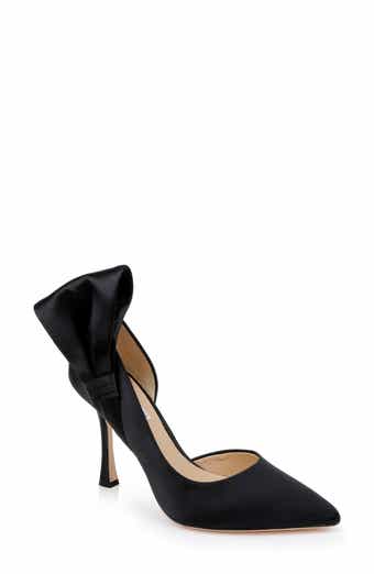 Badgley Mischka Collection Kiara Crystal Back Open Toe Pump Badgley Mischka Collection Kiara Crystal Back Open Toe Pump