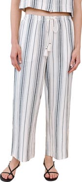 Bella Dahl Stripe Tassel Cord Drawstring Pants