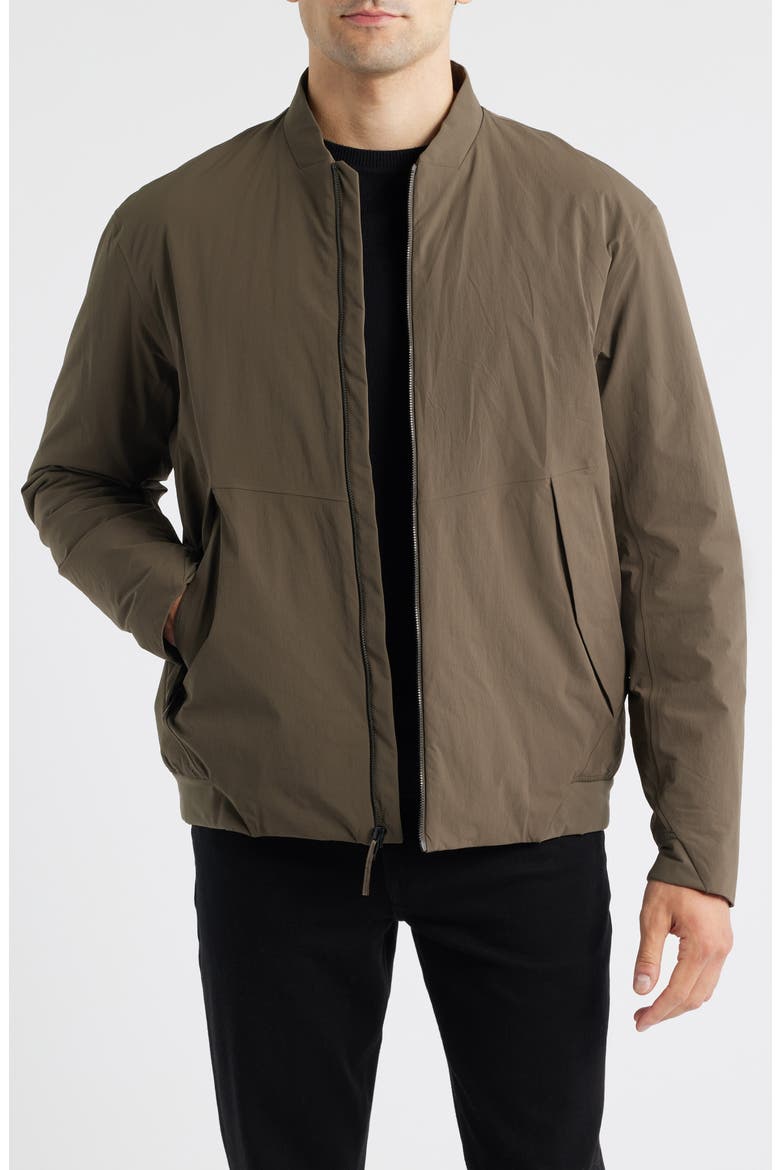 Diode Water Repellent Insulated Bomber Jacket, Main, color, GNOSIS