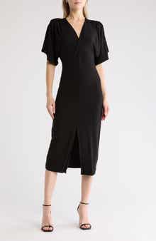 GO COUTURE Front Twist Maxi Dress