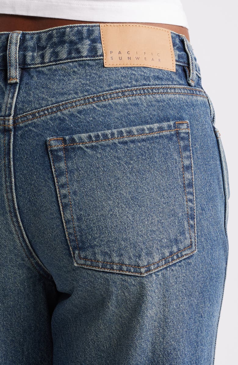 PacSun Mel Low Rise Baggy Wide Leg Jeans, Alternate, color, Medium Indigo