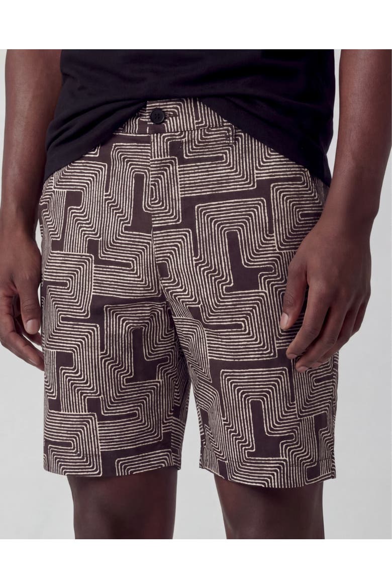 Inter Twine Mens Flat Front Short, Alternate, color, INTER TWINE BLACK
