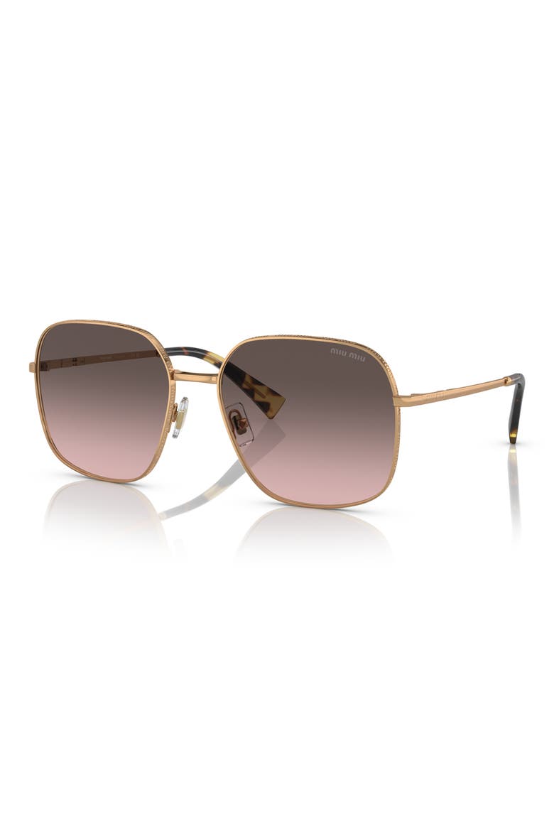 61mm Square Sunglasses, Alternate, color, ANTIQ COP