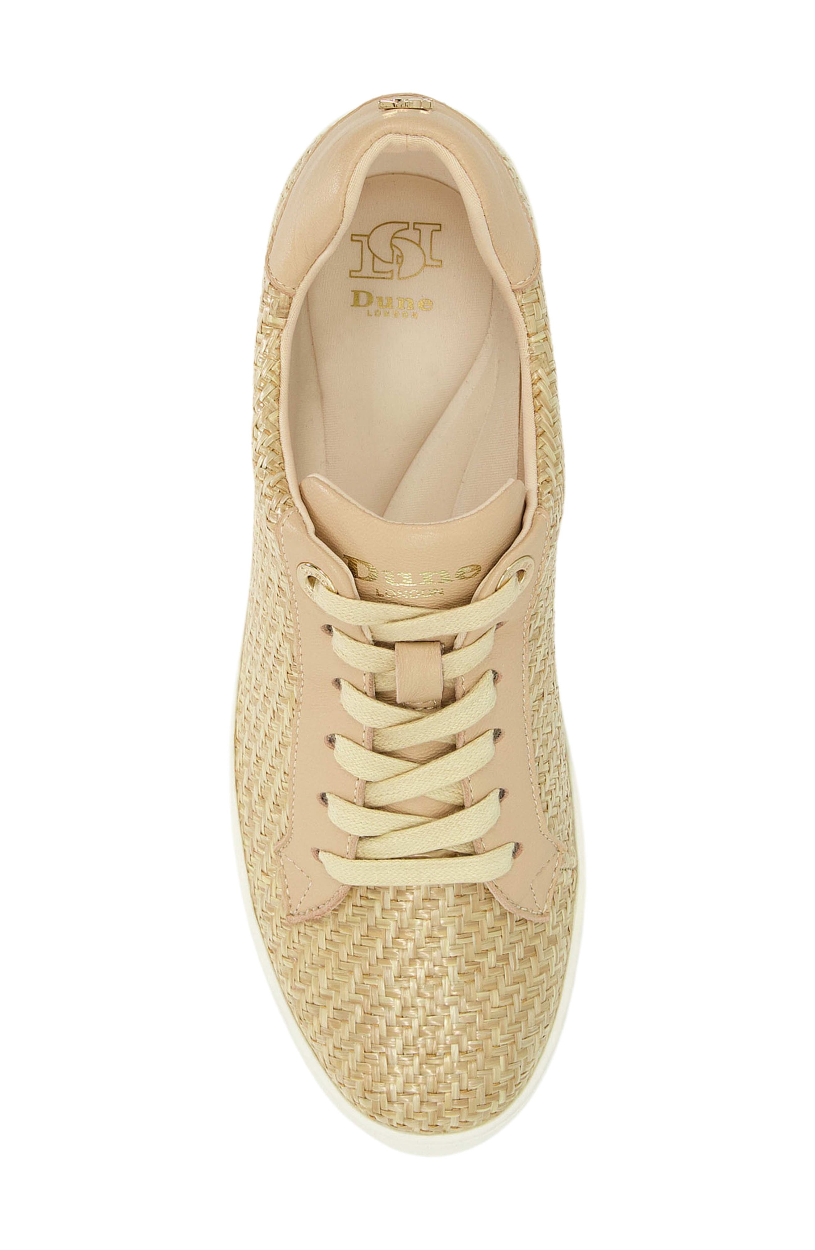 Dune London Episode Platform Sneaker, Alternate, color, Natural