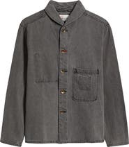 Imperfects Shepherds Cotton Denim Button-Up Shirt
