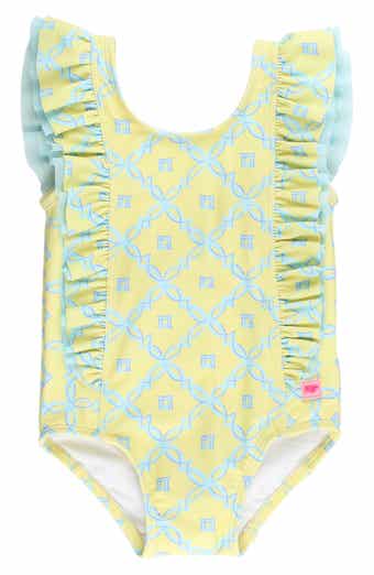 Kids' Banana Coastal Cham UPF 50+ One-Piece Swimsuit