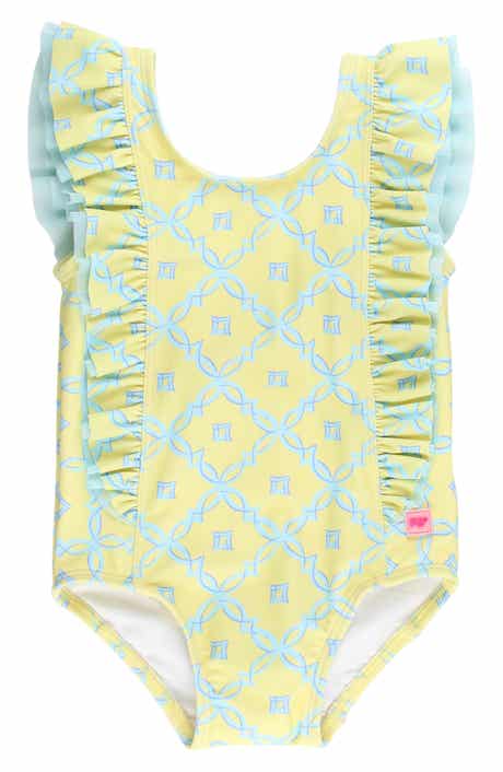 Kids' Banana Coastal Cham UPF 50+ One-Piece Swimsuit