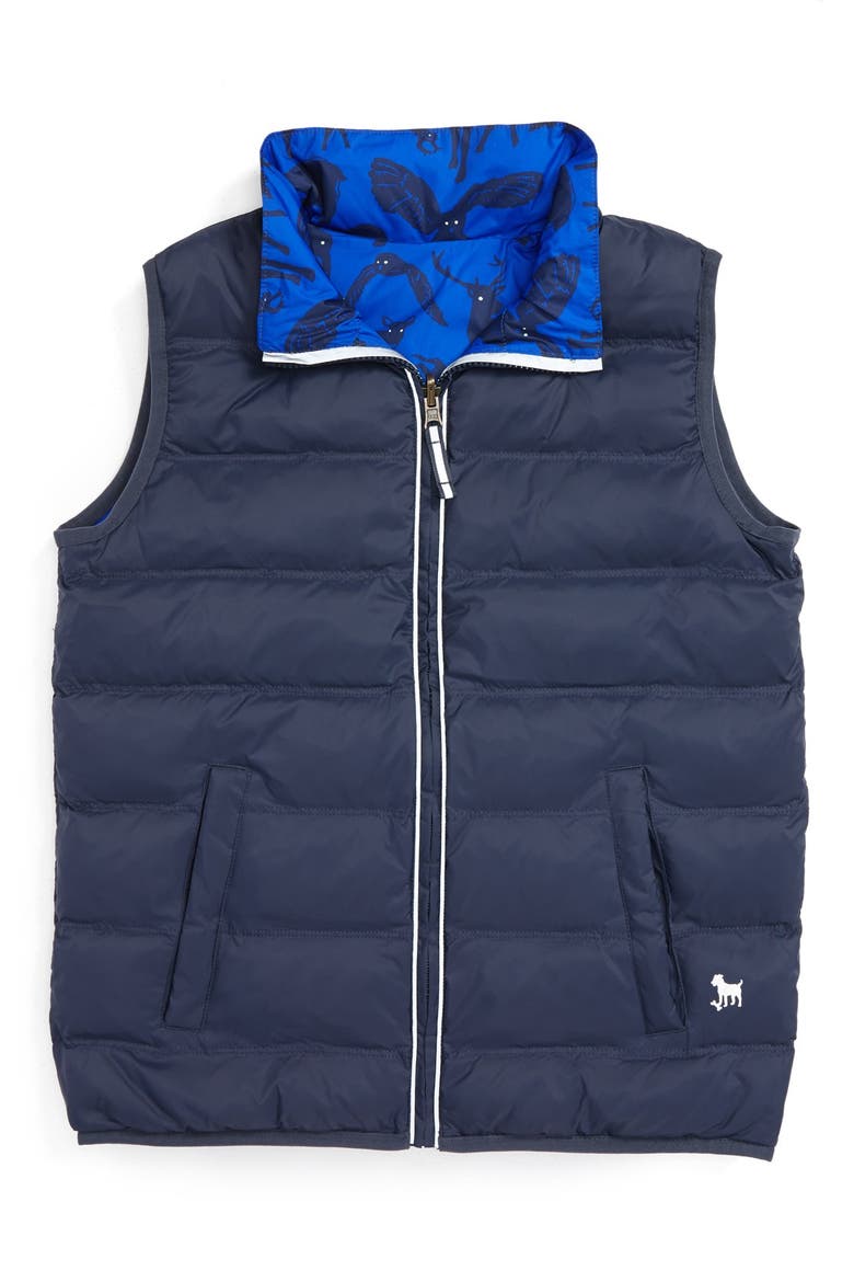 Water Resistant Reversible Vest, Alternate, color, WINTER BLUE NIGHTWATCH/ STORM