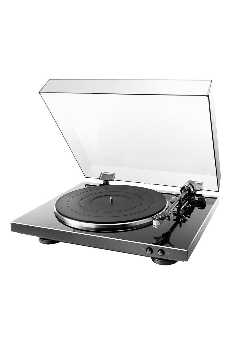 DP-300F Fully Automatic Analog Turntable with MM Cartridge, Main, color, Black