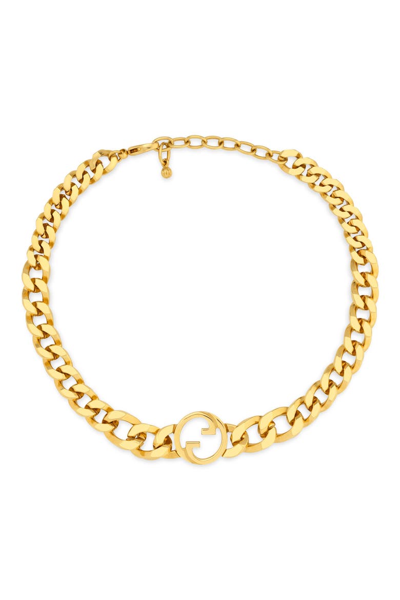 GG Chain Choker, Alternate, color, GOLD