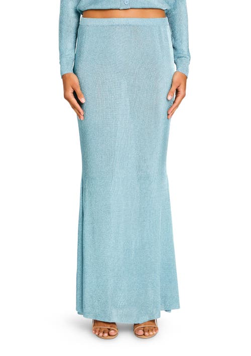 Ser.o.ya Harmony Metallic Knit Skirt