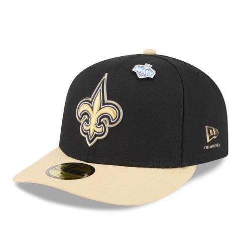 Men's New Era  Black/Gold New Orleans Saints 2026 NFL Draft Pre-Curved 59FIFTY Fitted Hat