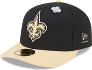 New Era Men's New Era Black/Gold New Orleans Saints 2026 NFL Draft Pre-Curved 59FIFTY Fitted Hat