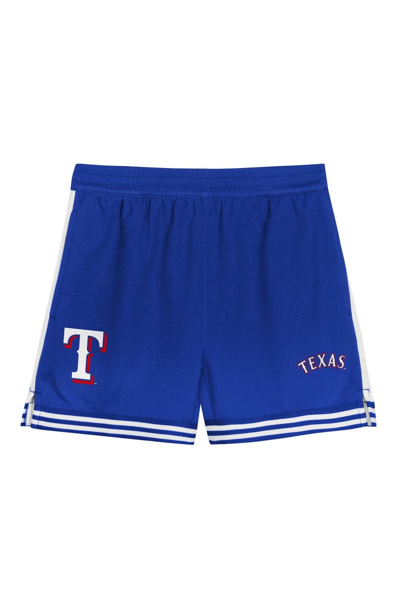Outerstuff Toddler Red/Royal Texas Rangers Pinch Hitter Infielder T-Shirt & Shorts Set, Alternate, color, Red