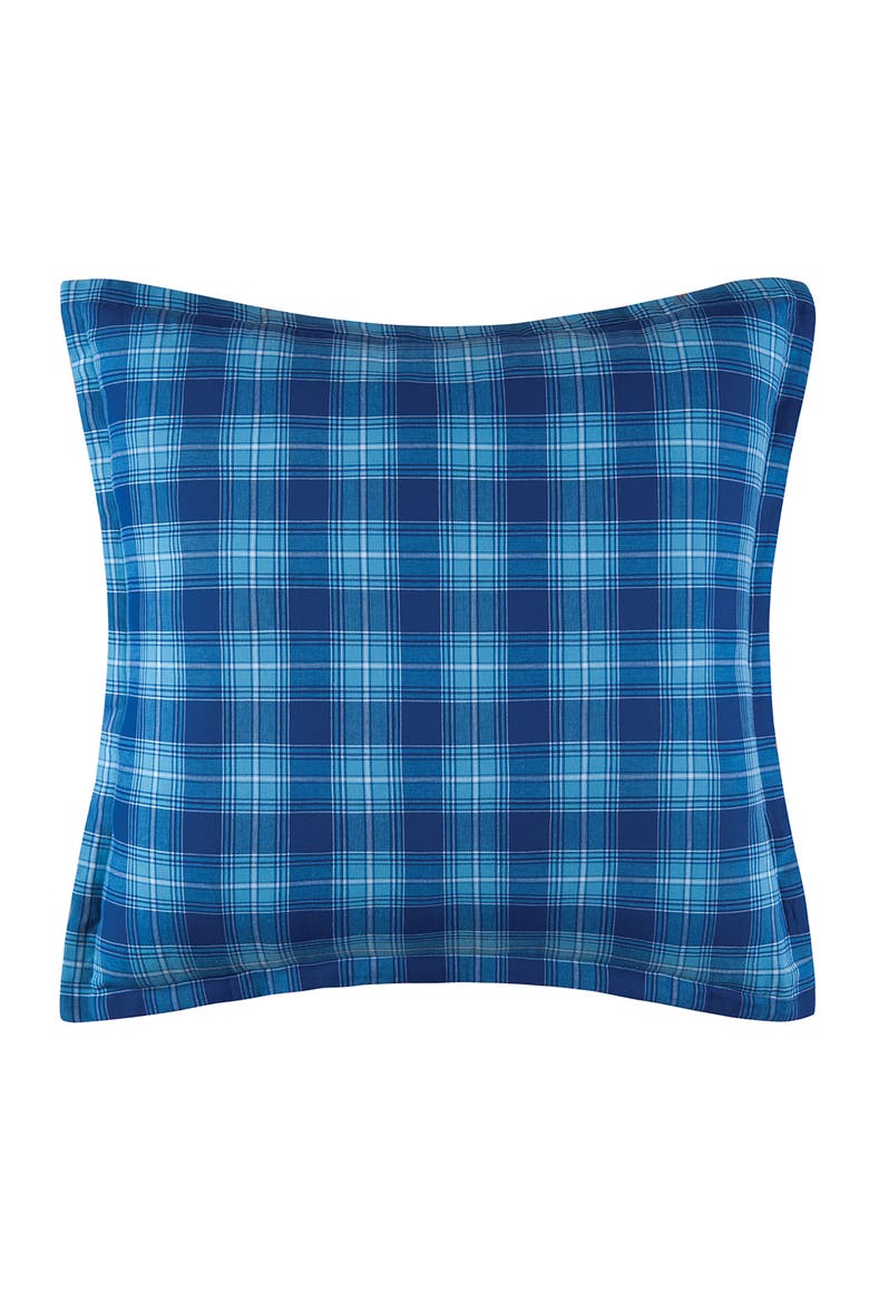 26" x 26" Fair Winds Cotton Euro Sham - Machine Washable, Main, color, Blue