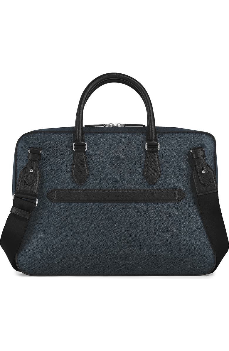 Montblanc Sartorial Leather Document Case, Alternate, color, Tweed Blue