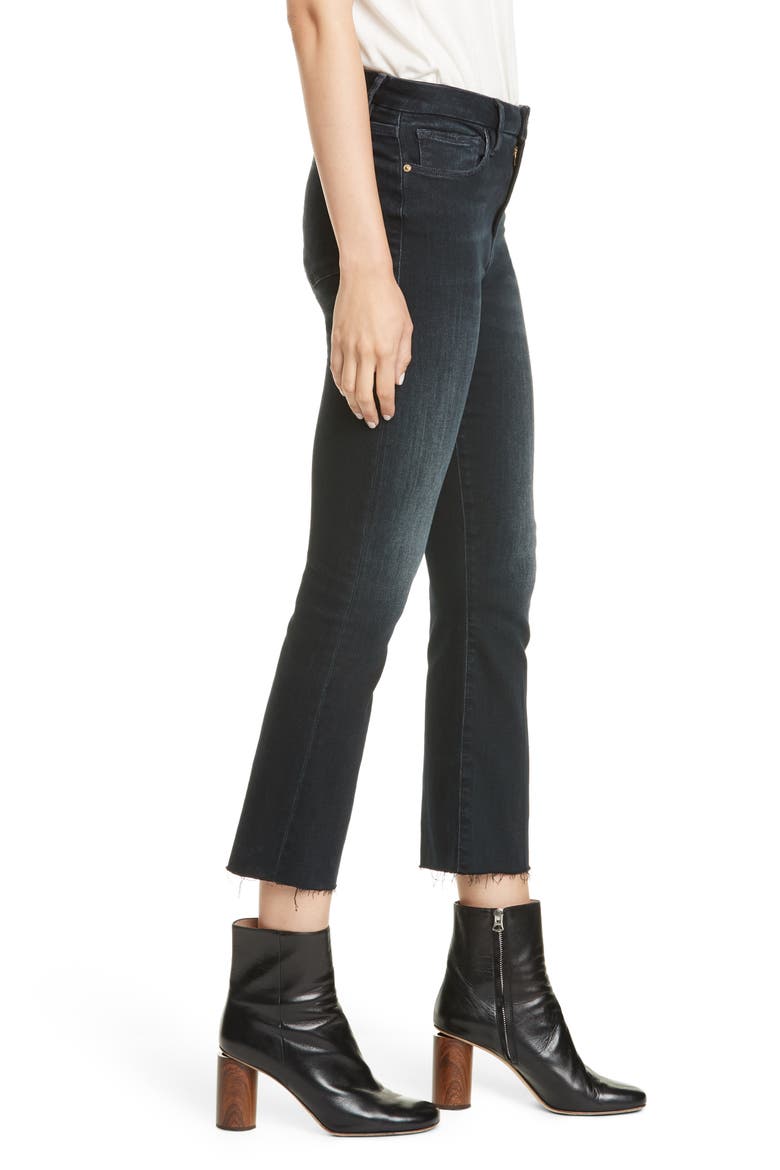 Le Crop Mini Raw Hem Bootcut Jeans, Alternate, color, MARCELLA