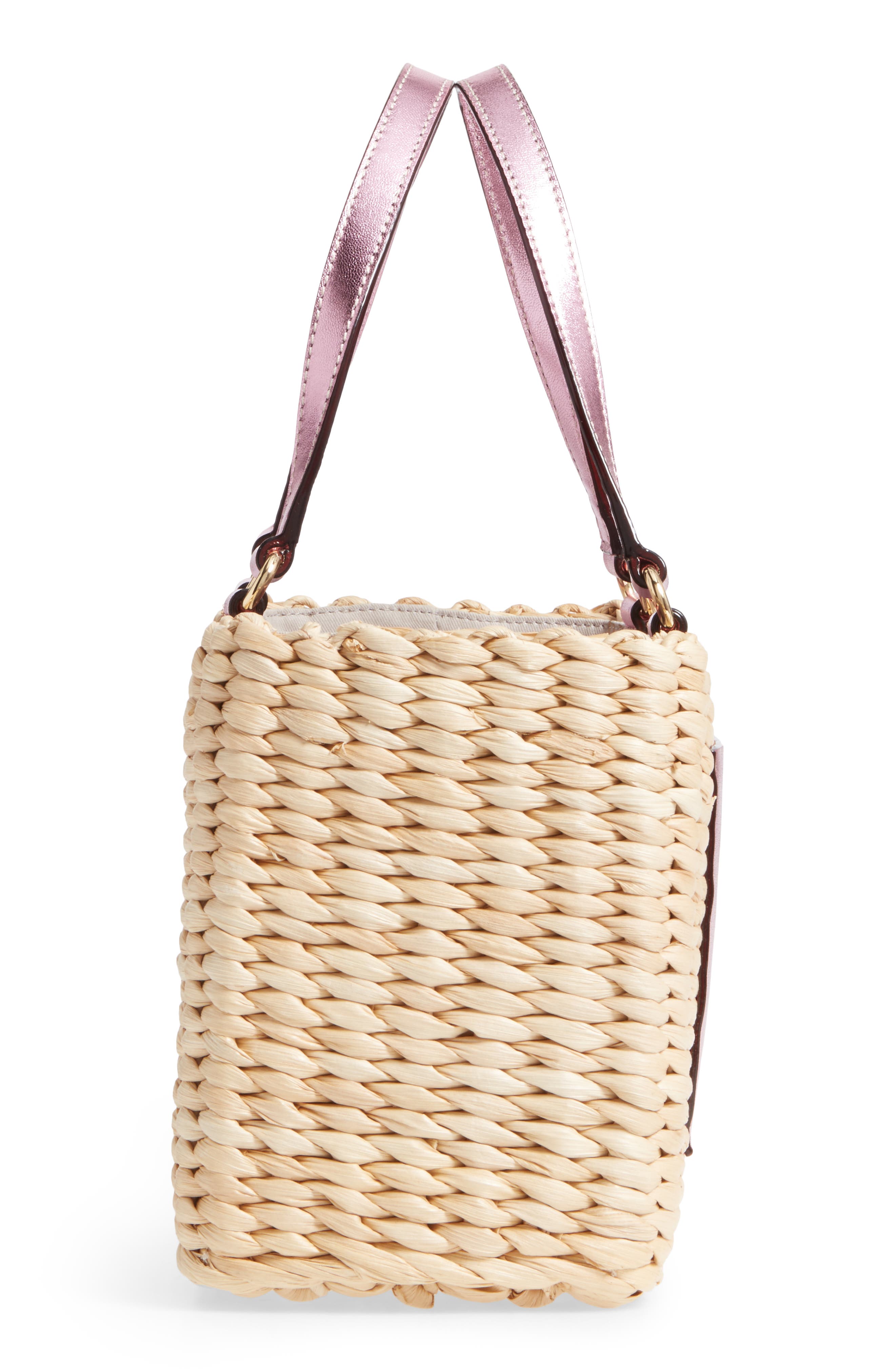 Frances Valentine Small Woven Straw Tote, Alternate, color, 
