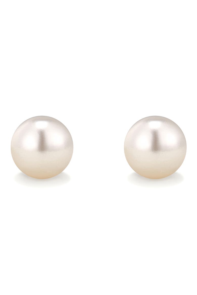 Imitation Pearl Stud Earrings, Main, color, GOLD