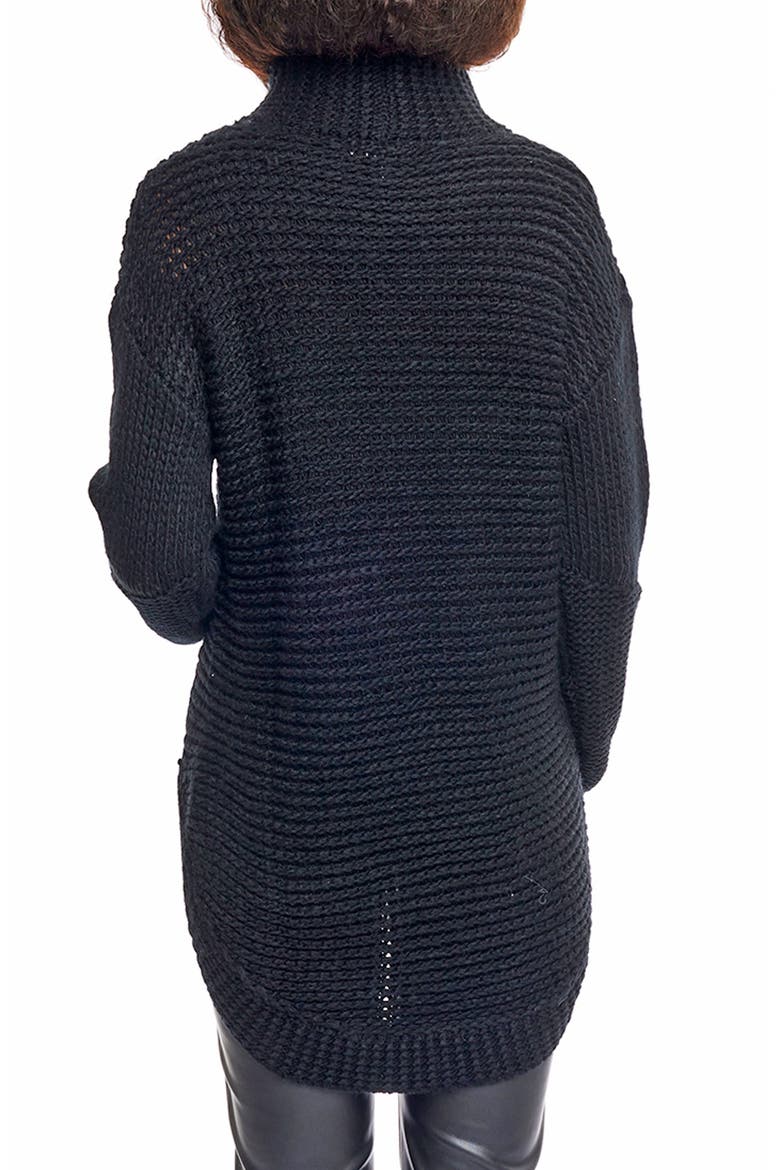 Renata Funnel Neck Sweater, Alternate, color, BLACK