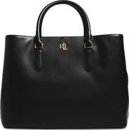 Lauren Ralph Lauren Marcy 36 Leather Tote