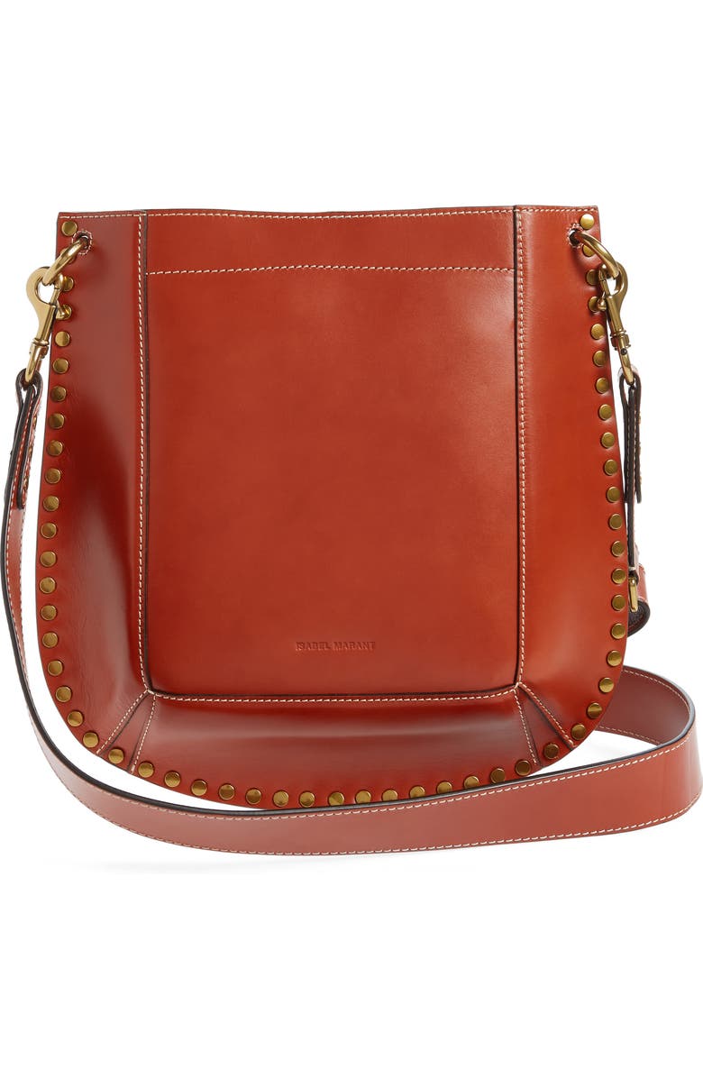 Isabel Marant Oskan Leather Crossbody Bag, Alternate, color,