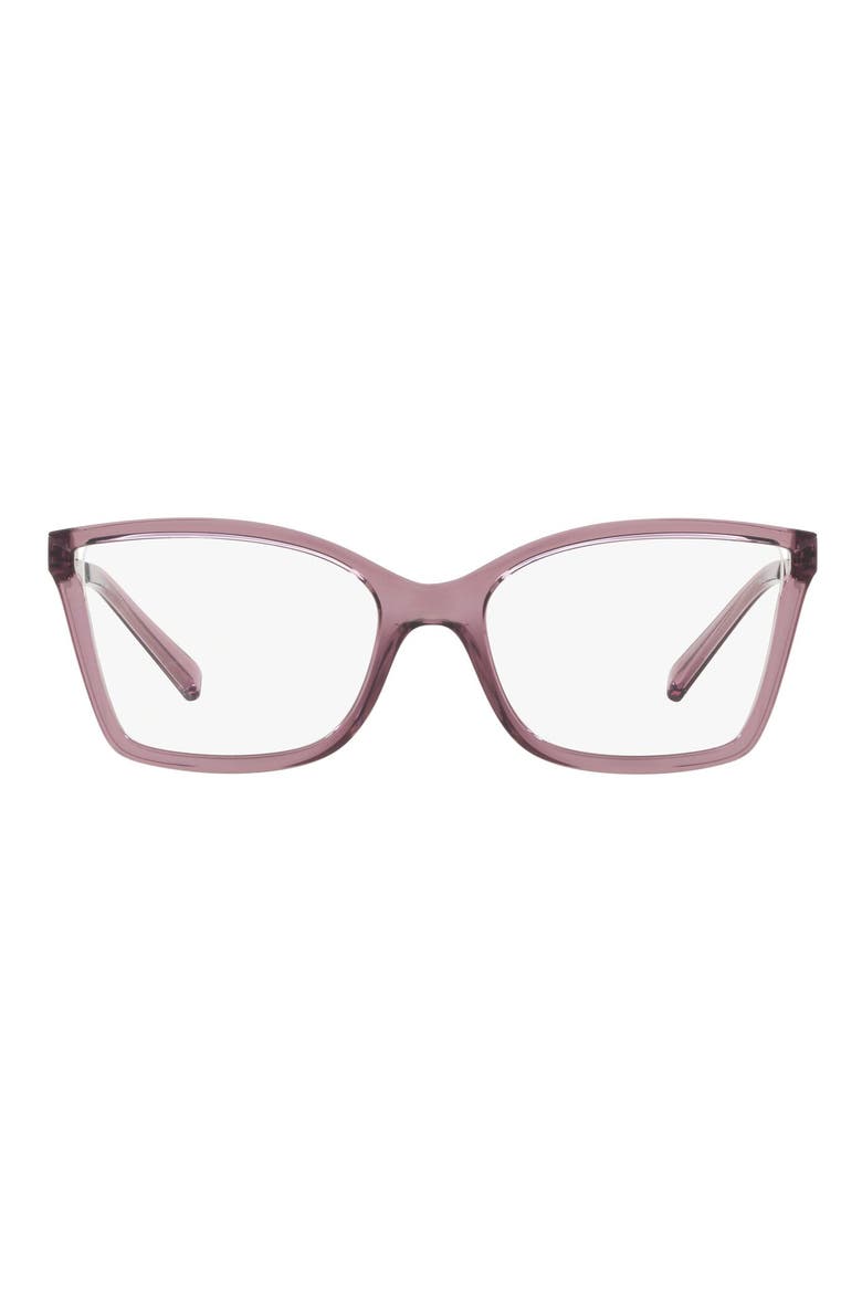 54mm Rectangular Optical Glasses, Main, color, BURGUNDY CRYSTAL